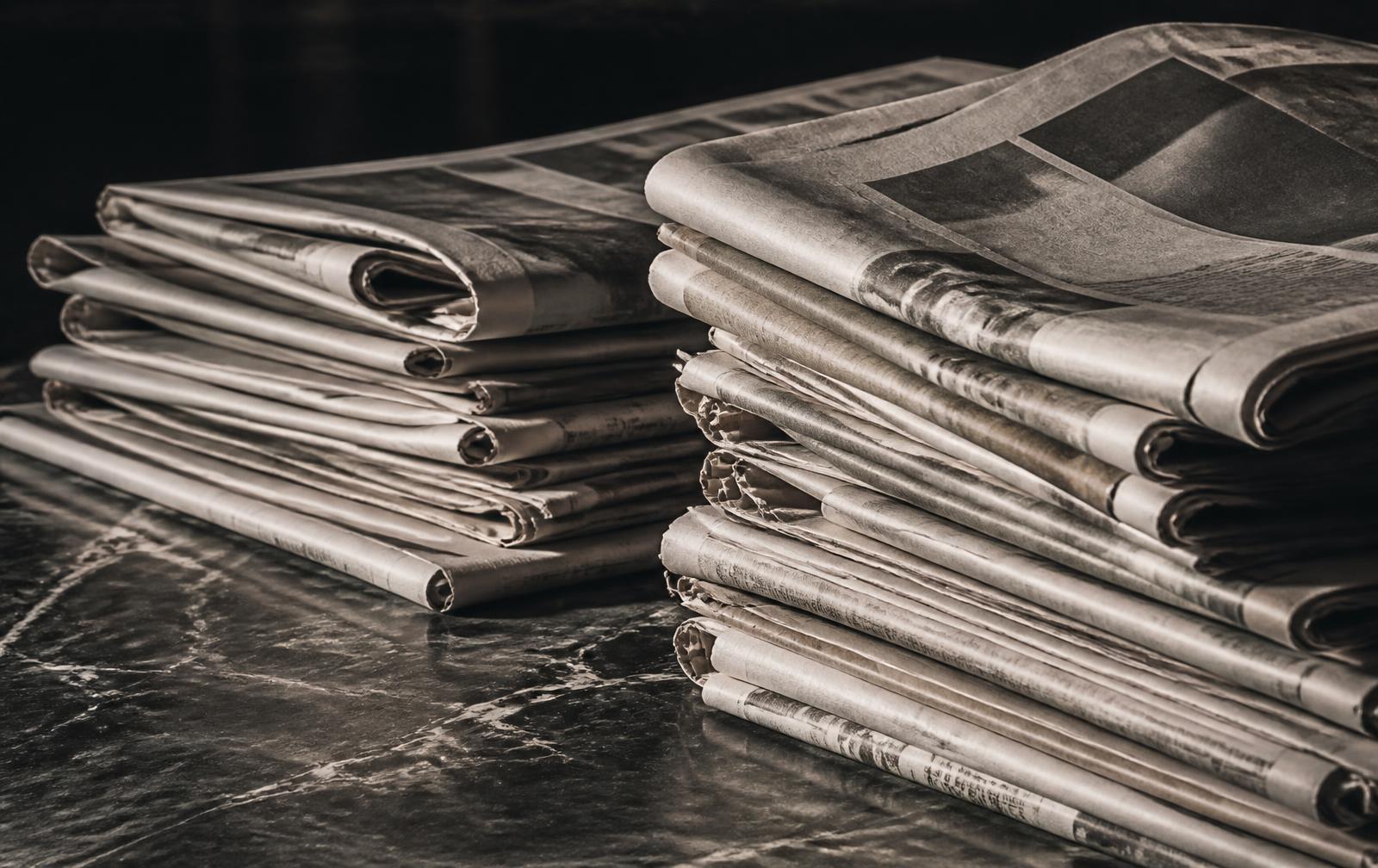Newsprint texture in low light